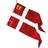 Langkilde & Søn Yachtflag, Y.F. Polyester, Rød (132x250cm) 1stk