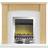 Adam Chilton Fireplace in Oak & Cream with Blenheim Electric Fire in Chrome, 39 Inch