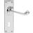 SCROLL LEVER LOCK DOOR HANDLE POLISHED