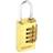 Securit Brass Combination Padlock 20mm Gold/Silver