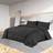 vidaXL Cover Set Duvet Cover Black