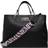 Armani Large Leather Tote Bag - Black