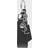 Saint Laurent Leather Burnished Silver-Tone Key Fob - Black
