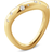 Georg Jensen Offspring Wavy Ring - Gold/Diamonds