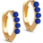 ENAMEL Copenhagen Paula Hoops - Gold/Blue