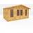 Mercia 5m 3m Corner Log Cabin 28mm