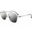 Police Aviator Shiny Palladium Smoke Mirror