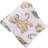 Disney Lion King Super Soft White, Yellow, Green Simba Leaves French Fiber Baby Blanket