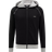 HUGO BOSS Men's Stretch Cotton Hooded Jacket- Black