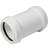 Floplast 40mm White Polypropylene Straight Coupling