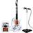 Kids Electric Rock Star Guitar & Microphone Karaoke Set Amplifier Musical Toy