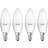 Osram LED-kerte E14 Base Retro 4,9 W 4 stk 4.000 K