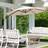 OutSunny 3M Cantilever Roma Umbrella Shade Hanging Parasol w/ Cross Base