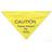 Ancol Warning Bandana Respect My Space Yellow Small/medium 10cm