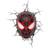 Marvel 3D LED Spider-Man Miles Morales Face Natlampe