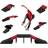 The Magic Toy Shop GEEZY 6-in-1 Skate Ramp Set Bike Ramp