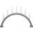 Konstsmide Arched Grey/Green Candle Bridge 59cm