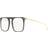 Donna Karan Square DO7000 011 Transparent Gray/Gold 52mm multi