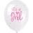 Unique Party Latex Balloons with Its A Girl Design (Pack of 5)