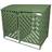 MonsterShop Double Green Wheelie Bin Wooden Storage Shed Store (Building Area )