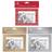 6 Pack Of 4" X 6" Photo Christmas Cards With Envelopes Silver Red Or Gold/Gold