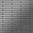 Alloy Alloy - Mosaic tile massiv metal Stainless Steel brushed grey 1.6mm thick Avenue-S-S-B