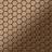 Alloy Alloy - Mosaic tile massiv metal Titanium Amber brushed copper 1.6mm thick Honey-Ti-AB