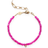 Anni Lu Pump Up The Jam Bracelet - Gold/Pink/Pearl