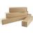 Office paprør firkantede 105x105x610mm brun