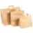 NORDIC Brands Papir pose, brun med hank, 260 x 140 x 320 mm, æske a 200 stk