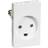 Lauritz Knudsen LK Fuga m/jord 1,5 Modul - Hvid