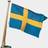 Adela Adela Bådflag Bomuld Sverige Adela bådflag