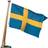 Adela Bådflag sverige 70cm