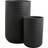 Nordal Granito flower pots black ∅18cm