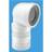 Mcalpine 97-107mm Inlet x 4/110mm Outlet 90 Flexible WC Connector