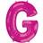 Amscan Letter G Supershape Pink Foil Balloons 34/86cm P55 P50