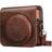 Fintie Protective Case for Fujifilm Instax Square SQ1 Instant Camera Premium Vegan Leather Bag Cover with Removable Adjustable Strap, Vintage Brown