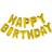 Globos Foil Balloons Happy Birthday Gold
