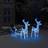 vidaXL Tegmen Reindeers & Sleigh Acrylic Christmas Lamp