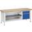 ANKE Workbench, frame construction, 1 drawer 180 mm, 1 drawer 360 mm, sheet steel covering, full extension