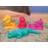 Sandforme 3D-figurer, Sæt med 4 stk