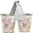 Dkd Home Decor Urtepotte Pink Metal Shabby Chic 24 Krukke