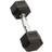 Titan Life Hex Dumbbell Rubber, 15 kg