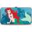 Buckle-Down Disney Wallet Hinged Ariel Swimming Resting Poses Coral Reef Blues