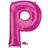 Amscan Letter P Supershape Pink Foil Balloons 34/86cm P64 P50