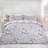 Dreamscene Blush Floral Duvet Cover Grey, White, Black, Silver, Pink