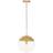 Premier Housewares Revive Gold Pendant Lamp