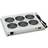 Triton Ventilatorpakke for rack med termostat AC 220 V RAL 7035