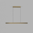 LIGHT-POINT EDGE LINEAR S1500 BRASS Pendel
