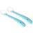 Kidsme Silicone spoon aquamarine 2-pack